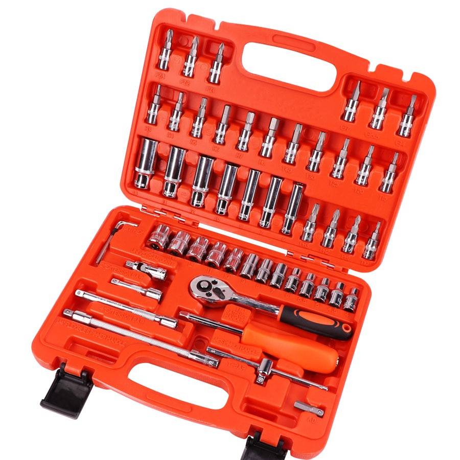 46 Piece Mechanic Tool Set Car Repair & Specialty Tools Color: Red (53 pcs) 46 Piece Mechanic Tool Set Car Repair & Specialty Tools Color: Red (53 pcs)