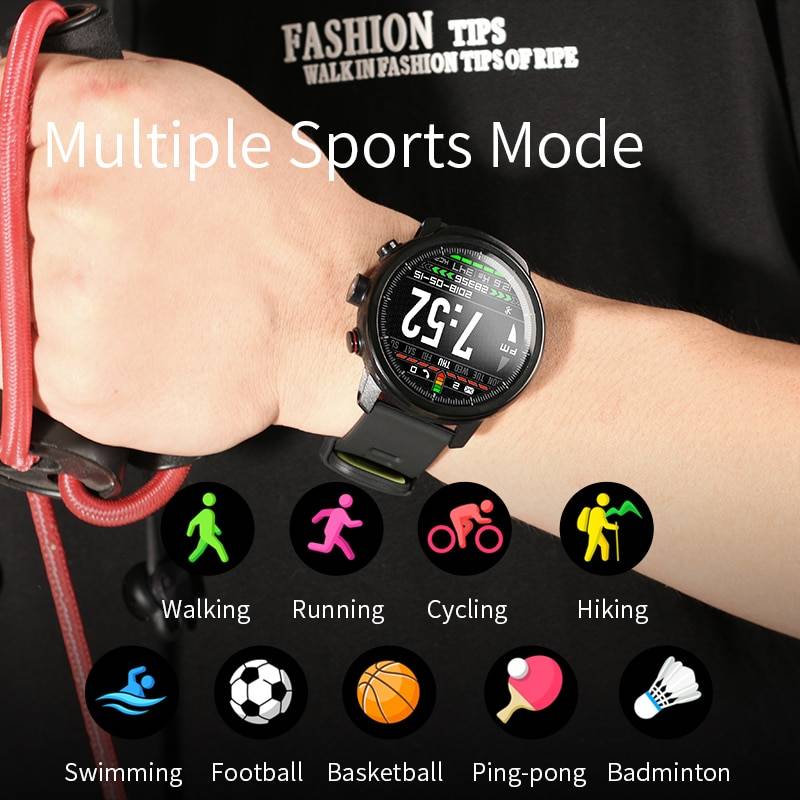 Sports Smart Watch With Heart Rate Monitor Sporting Goods Color : Black|Green|Red Sports Smart Watch With Heart Rate Monitor Sporting Goods Color : Black|Green|Red