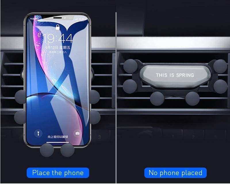 2020 New One Universal Car Phone Holder GPS Stand Gravity Stand For Phone in Car Stand No Magnetic For iPhone X 8 Xiaomi Support