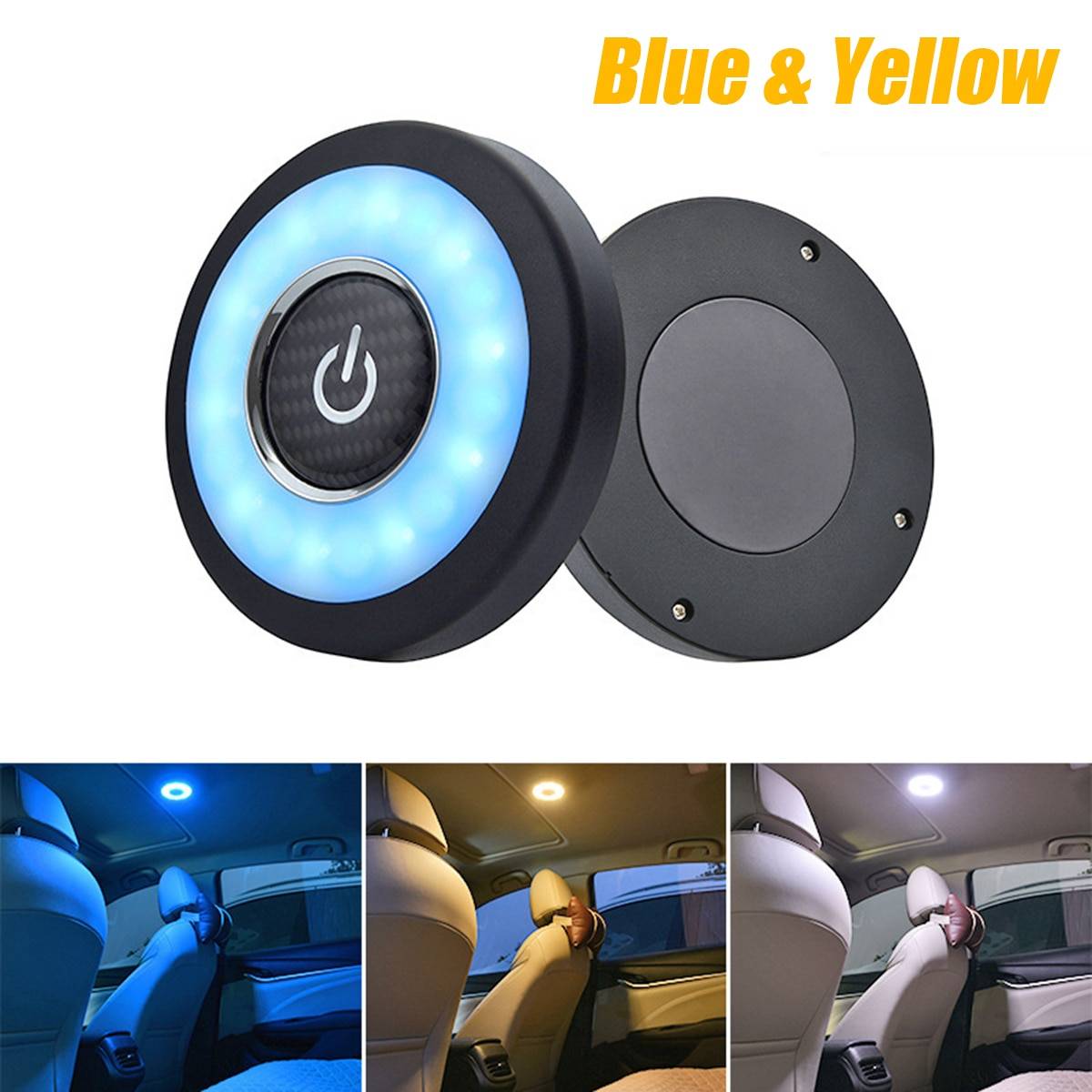 Car Magnet Reading Light Car Accessories Color : Blue/White|Blue/Yellow Car Magnet Reading Light Car Accessories Color : Blue/White|Blue/Yellow