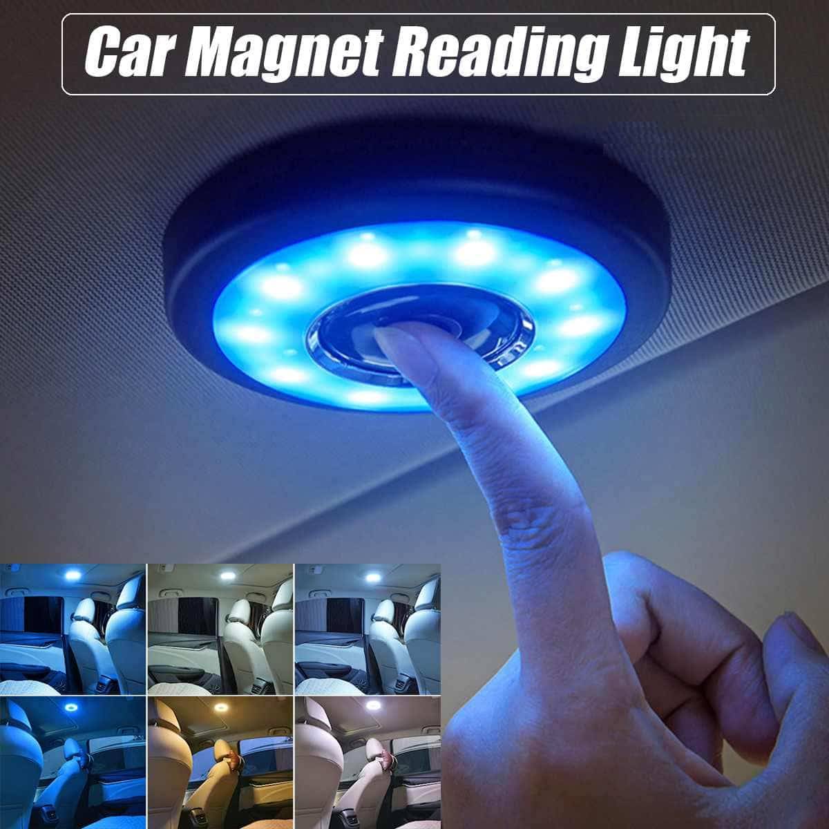 Car Magnet Reading Light Car Accessories Color : Blue/White|Blue/Yellow Car Magnet Reading Light Car Accessories Color : Blue/White|Blue/Yellow