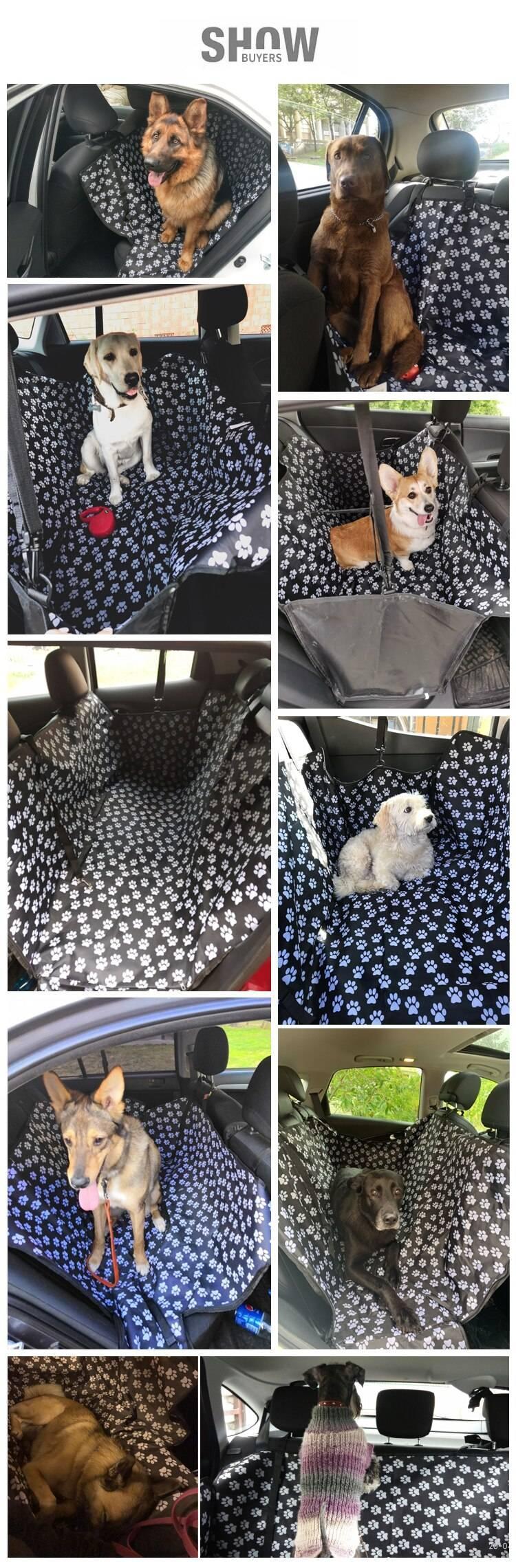 CAWAYI KENNEL Dog Carriers Waterproof Rear Back Pet Dog Car Seat Cover Mats Hammock Protector with Safety Belt Transportin Perro