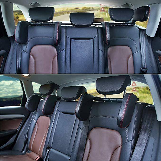 Premium Car Seat Headrest Pillows Best Sellers Car Organizers Type : Black Leather|Black Leather With Red Stitching|Beige Leather|Brown Leather Premium Car Seat Headrest Pillows Best Sellers Car Organizers Type : Black Leather|Black Leather With Red Stitching|Beige Leather|Brown Leather