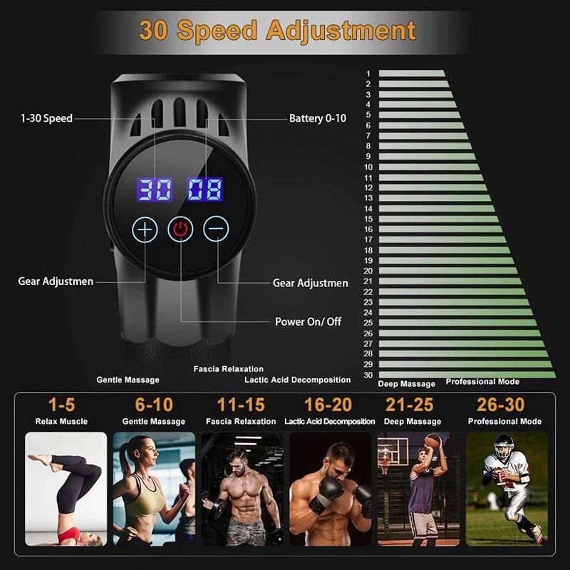 LCD Display Pain Relief Massage Gun Personal Care Ships From : Outside US|Inside US LCD Display Pain Relief Massage Gun Personal Care Ships From : Outside US|Inside US